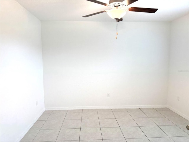 empty room with light tile patterned floors