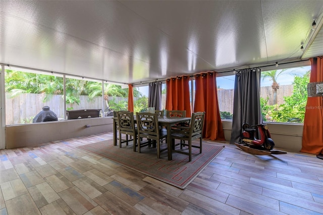 view of sunroom / solarium