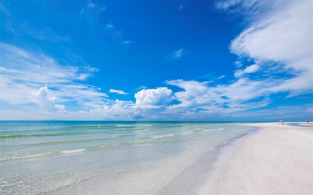 property view of water with a view of the beach