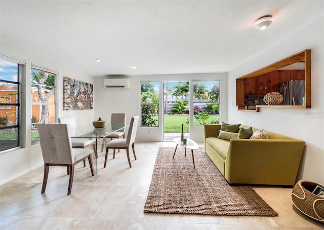 interior space featuring a wall unit AC