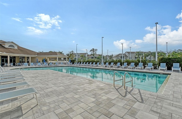 view of pool with a patio