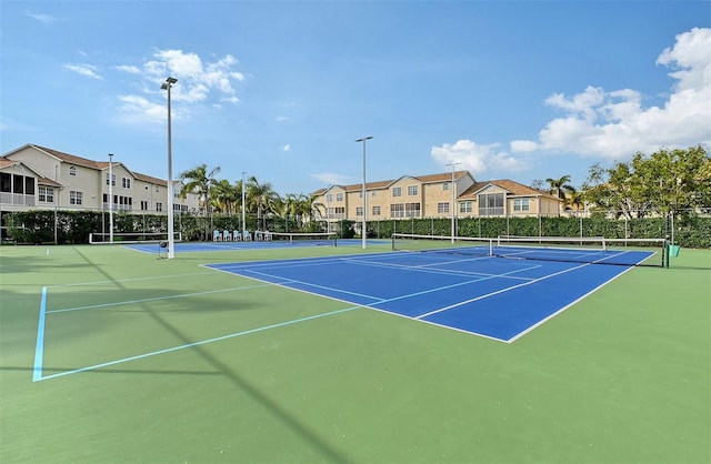 view of tennis court