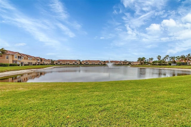 view of water feature