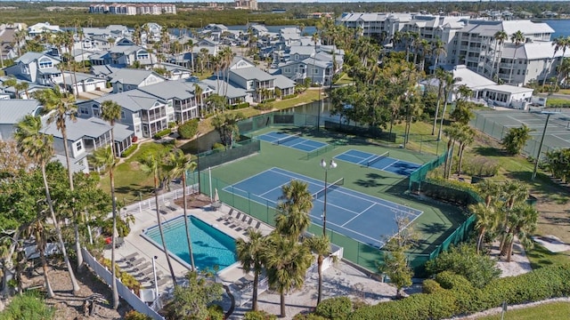 birds eye view of property