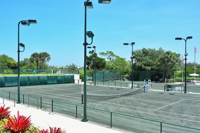 view of tennis court