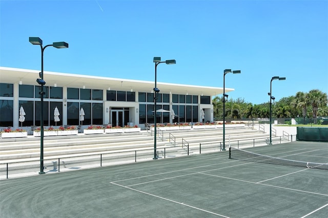 view of tennis court