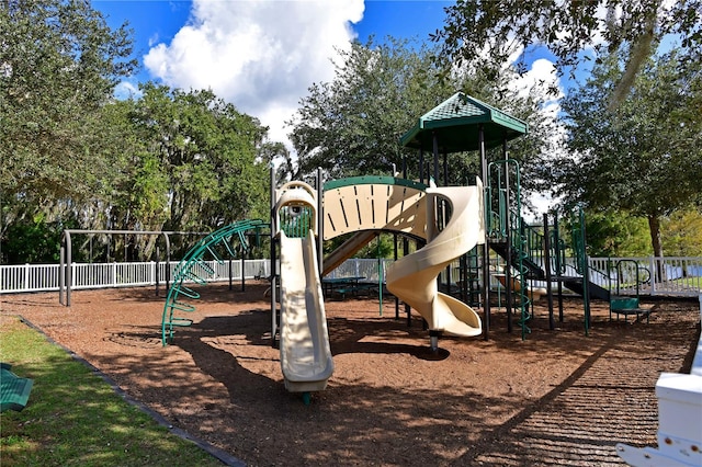 view of jungle gym