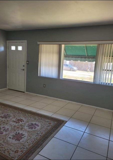 view of tiled foyer entrance