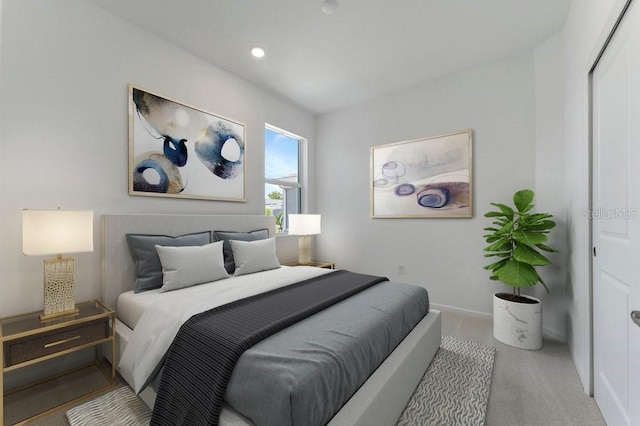 bedroom featuring a closet