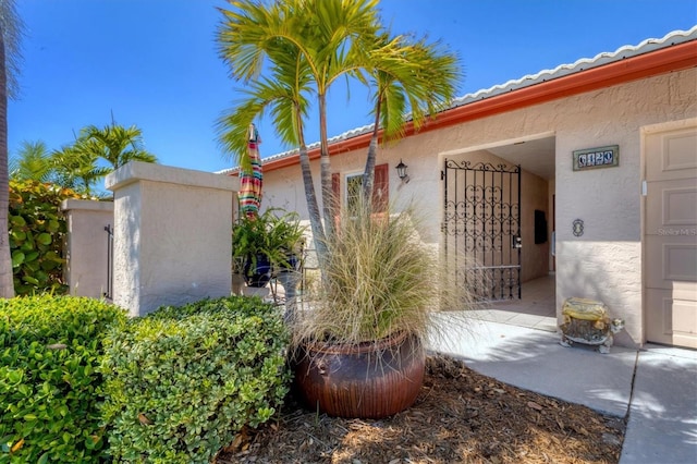 view of property exterior featuring stucco siding