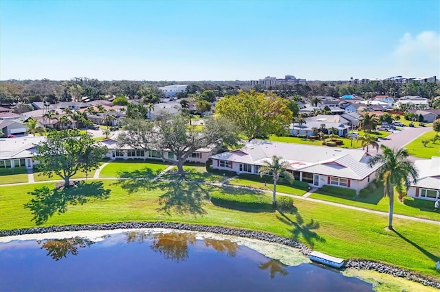 bird's eye view with a residential view