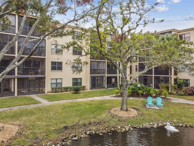 view of property featuring a water view