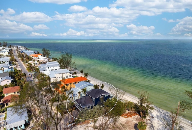 915 N Shore Dr, Anna Maria, FL 34216 - aerial view with a water view and a residential view