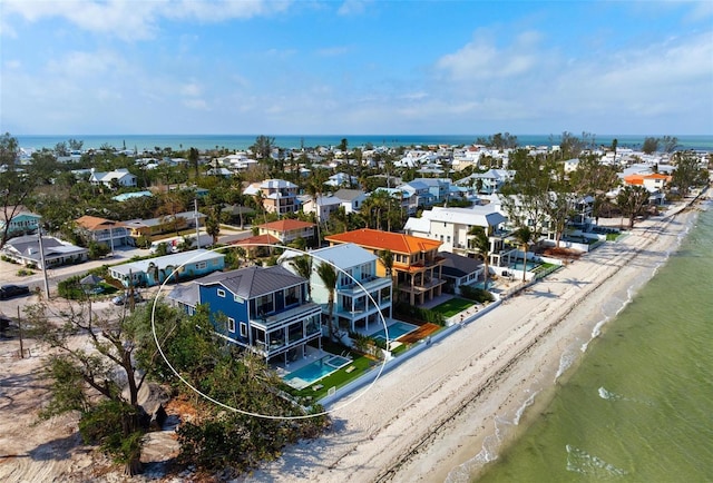 915 N Shore Dr, Anna Maria, FL 34216 - bird's eye view featuring a water view