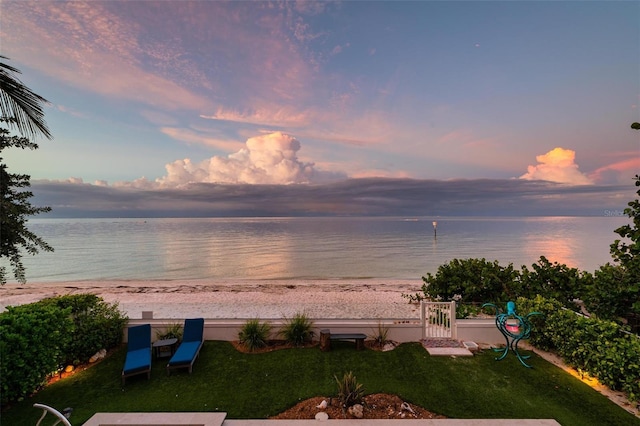 915 N Shore Dr, Anna Maria, FL 34216 - property view of water featuring a view of the beach