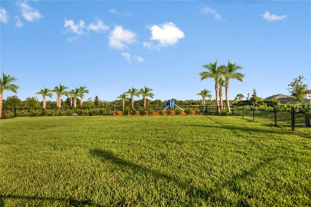 8024 Moonbeam Ave, Sarasota, FL 34241 - view of yard featuring a playground