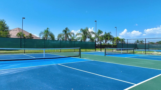 view of sport court