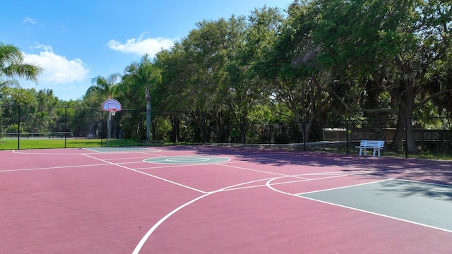 view of basketball court