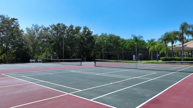 view of sport court