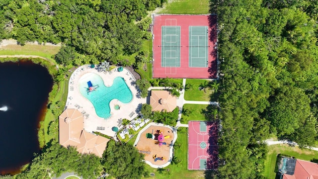 birds eye view of property