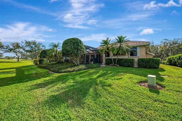 exterior space featuring a lanai