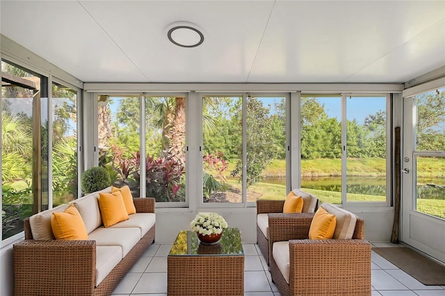 view of sunroom