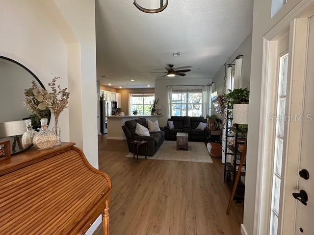 interior space featuring light hardwood / wood-style flooring