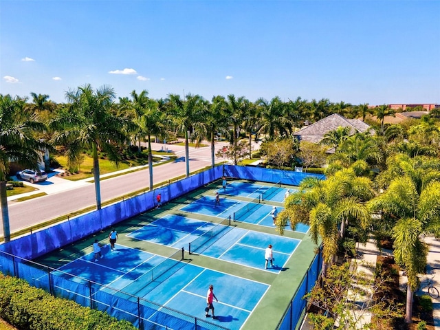 view of tennis court