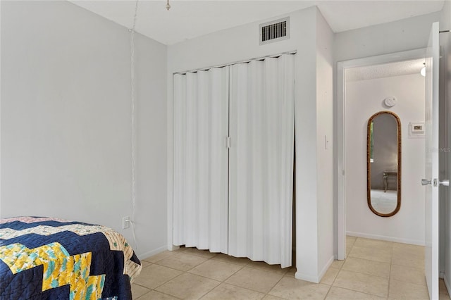 view of tiled bedroom