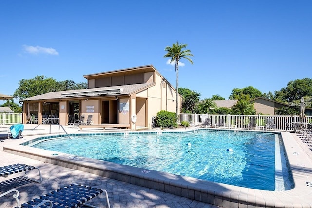 view of pool with a patio