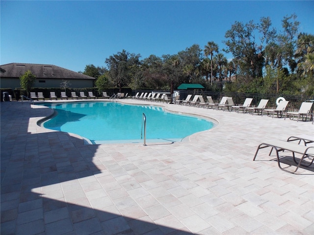 view of pool with a patio area