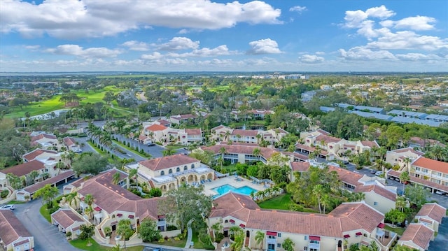 aerial view featuring a residential view