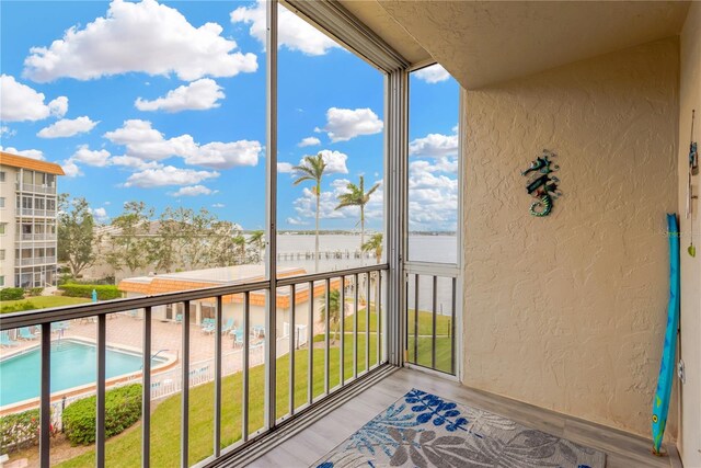 1600 1st Ave W Unit 304A, Bradenton, FL 34205 - balcony with view of pool area