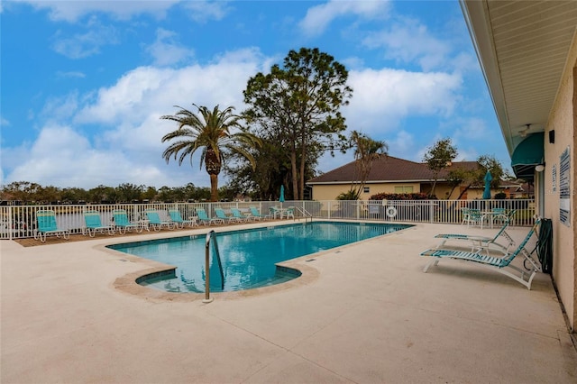 view of pool with a patio