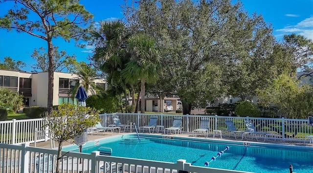 view of pool with a patio area