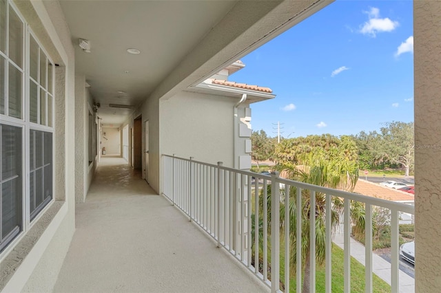 view of balcony