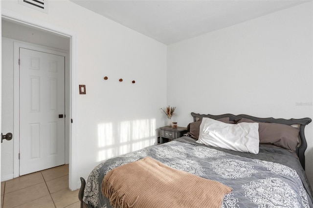 view of tiled bedroom