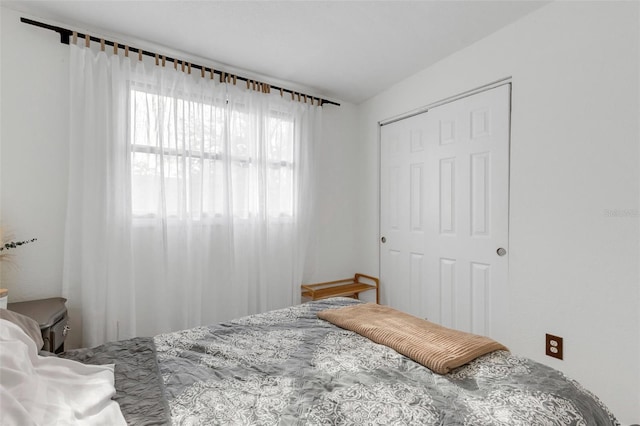 bedroom with a closet