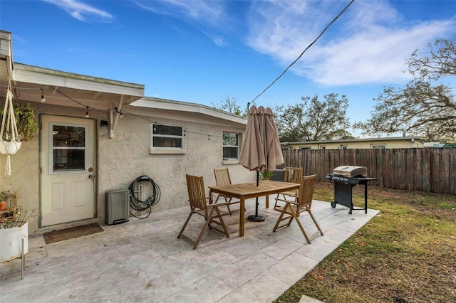 view of patio / terrace featuring area for grilling