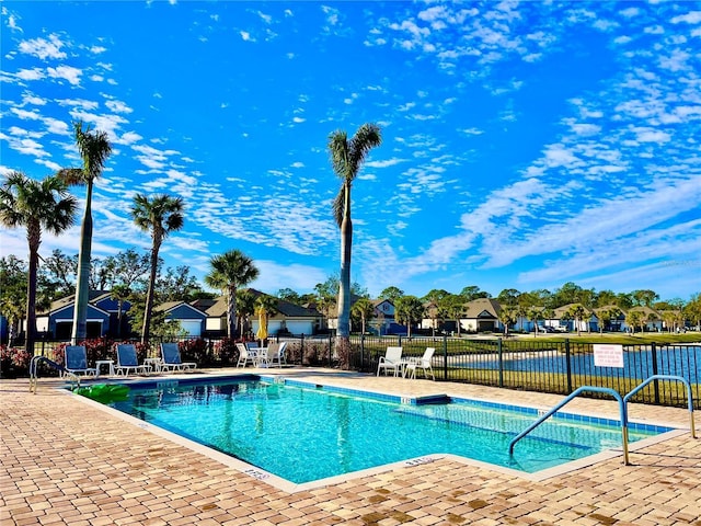 view of pool with a patio area