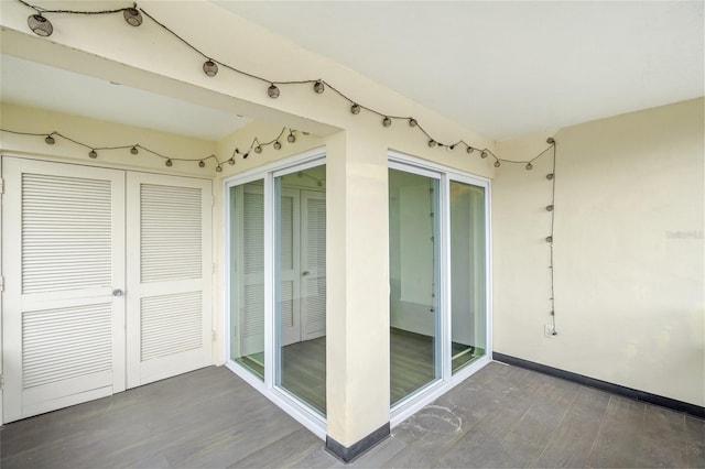 interior space with french doors