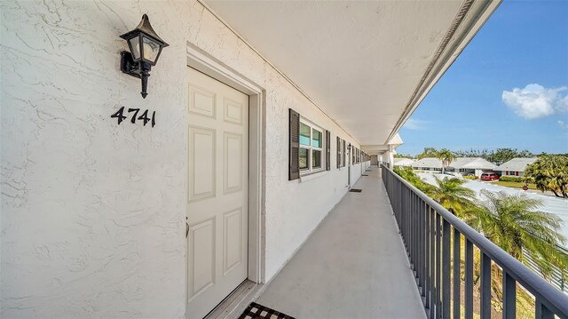 view of balcony