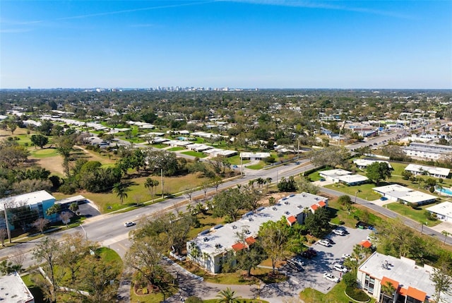 drone / aerial view featuring a residential view