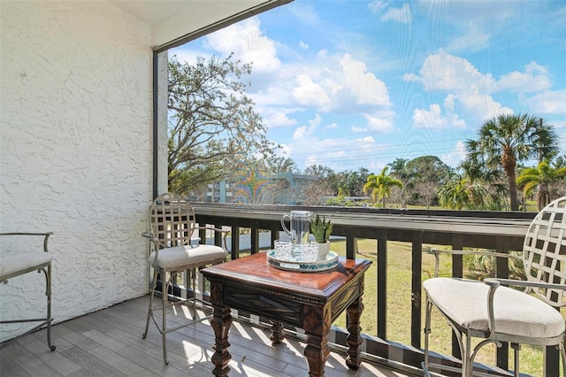 view of balcony