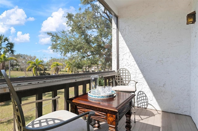 view of balcony