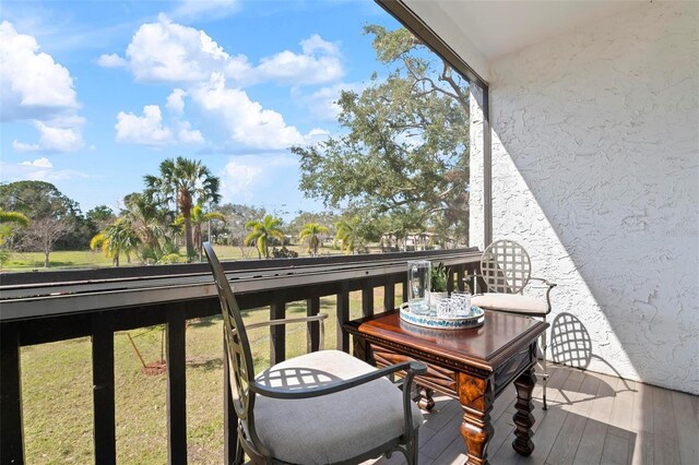 view of balcony