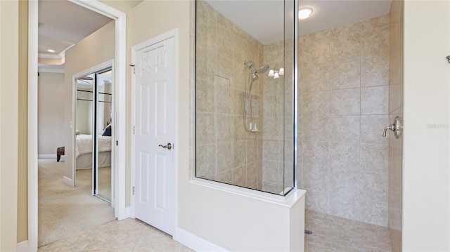 7244 Orchid Island Pl, Bradenton, FL 34202 - ensuite bathroom with walk in shower and tile patterned flooring