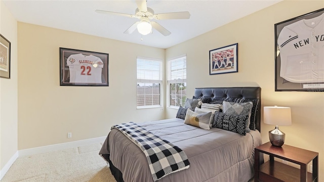7244 Orchid Island Pl, Bradenton, FL 34202 - carpeted bedroom featuring baseboards and ceiling fan
