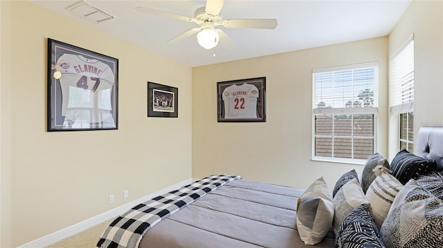 7244 Orchid Island Pl, Bradenton, FL 34202 - carpeted bedroom featuring baseboards and ceiling fan