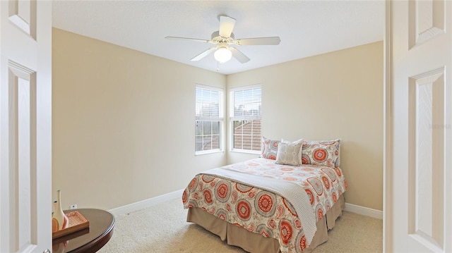 7244 Orchid Island Pl, Bradenton, FL 34202 - carpeted bedroom featuring baseboards and a ceiling fan